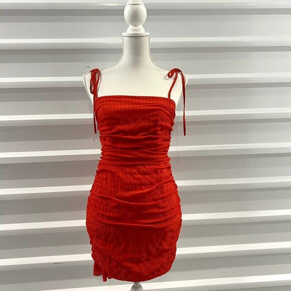 Lovers + Friends Revolve Amy Mini Dress Bodycon Red Size S - Picture 5 of 6